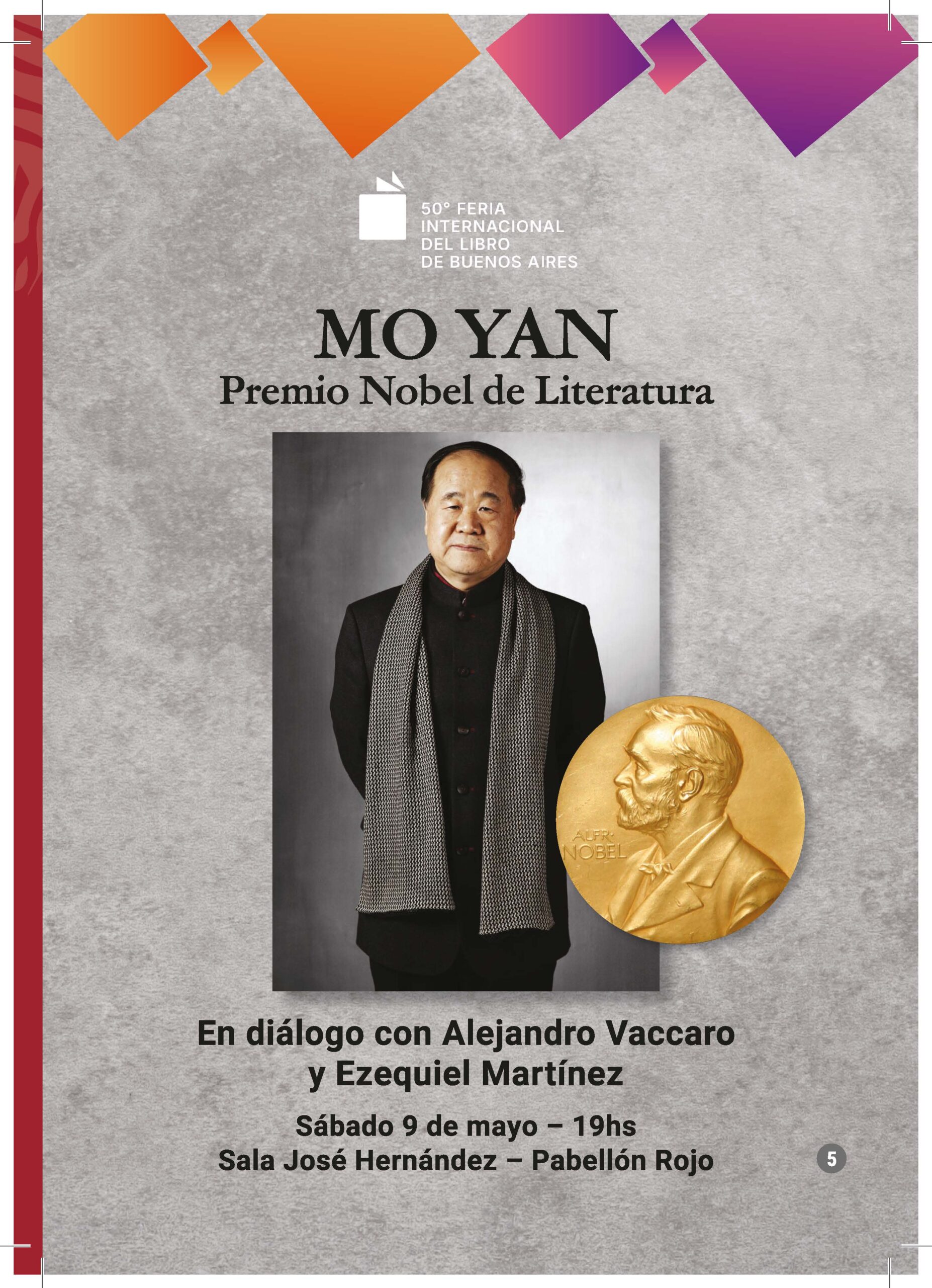 Mo Yan en la 50° Feria Internacional del Libro de Buenos Aires.